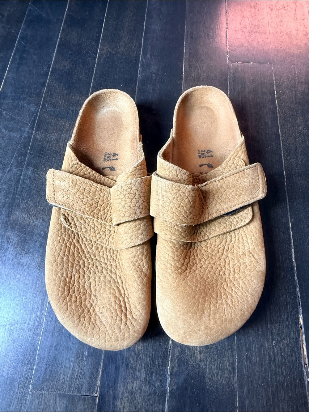 Birkenstock Nagoya Suede Slip-On Clog in Tan